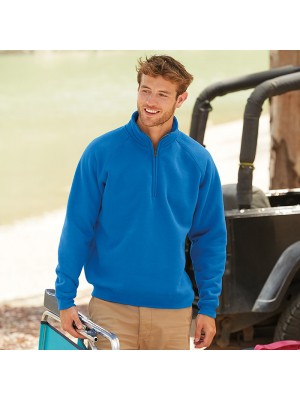 Plain Sweatshirt Premium Zip Neck Fruit Of The Loom 280 GSM